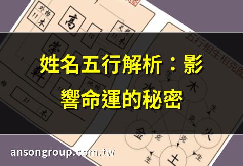 姓名五行解析：影響命運的秘密 | 五行分析：揭開姓名背後的玄機 | 姓名五行測算，改變命運機會 | 姓名五行全攻略：從入門到精通